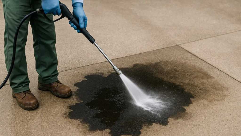 How to Get Oil Out of Concrete?