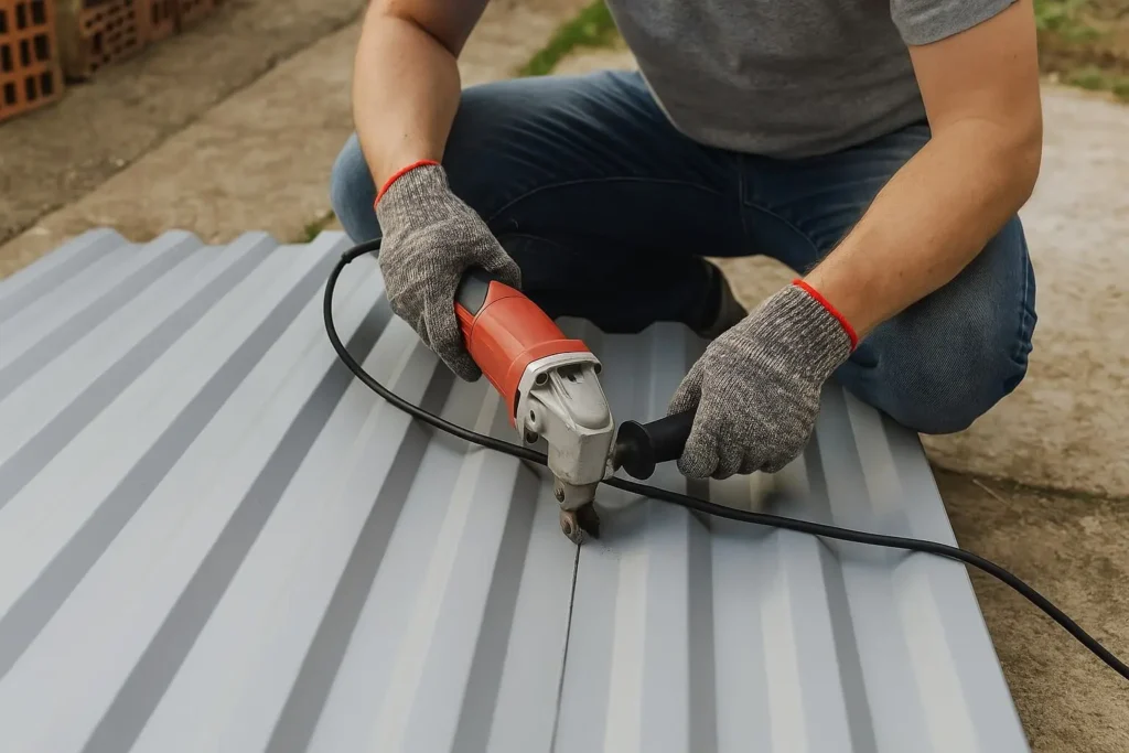 Cutting Metal Roofing