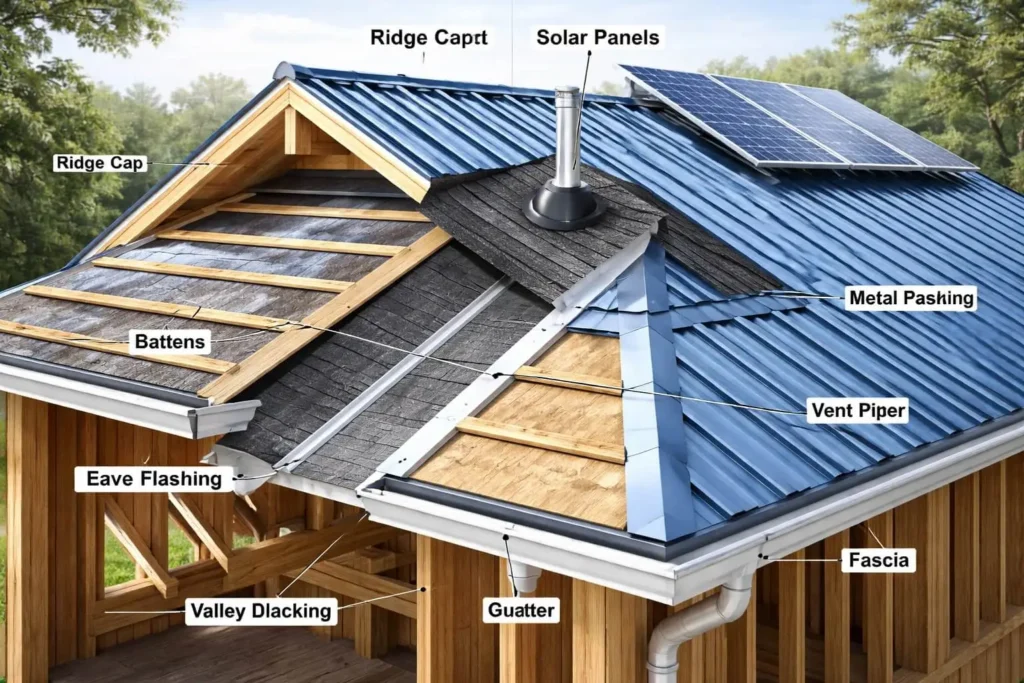 Components of Metal Roofing