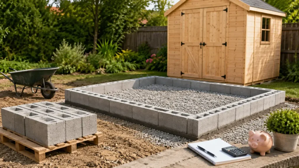 Cost of Concrete Blocks Foundations for Garden Sheds