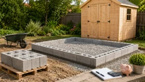 Cost of Concrete Blocks Foundations for Garden Sheds