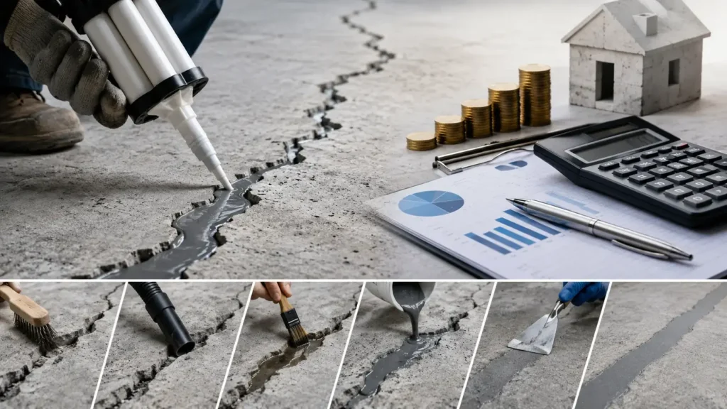 Concrete Crack Repair Epoxy Cost Estimation and Methods